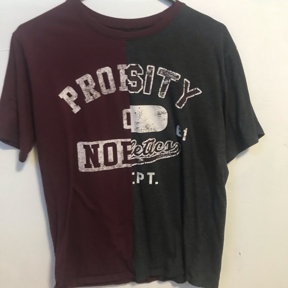 T-shirt half and half
